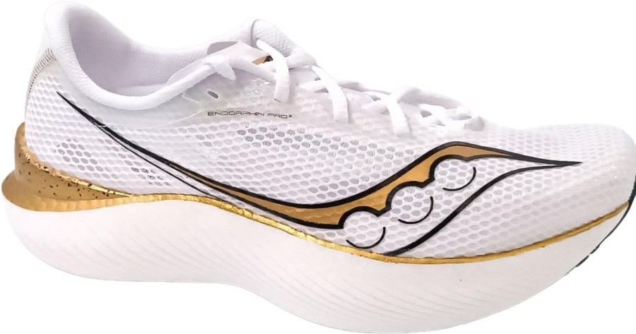 Running & Hiking Saucony Runningshoes | Saucony Endorphin Pro 3 White/Gold