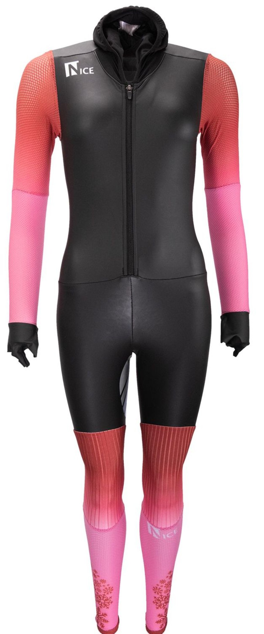 Skating Nice Ice Skate Apparel | Nice Rubber Speed Suit Black/Brown/Pink