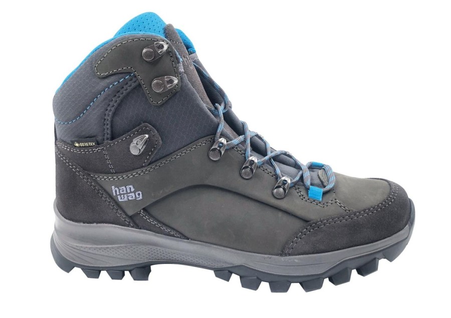 Running & Hiking Hanwag Outdoor Walking & Hiking Shoes | Hanwag Banks Lady Gtx Asphalt/Ocean