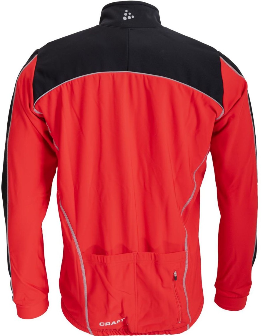 Cycling & Triathlon Craft Cycling Apparel Men | Craft Thermo Jack Windstopper Black/ Rood