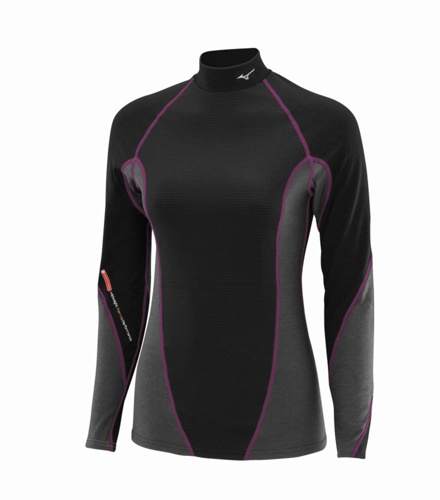 Thermal- & Underwear Mizuno Thermal Undershirts | Mizuno Virtual Body High Neck Womens 73Cl042