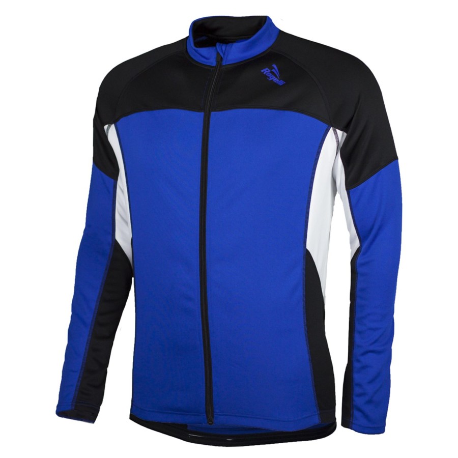 Cycling & Triathlon Rogelli Cycling Apparel Men | Rogelli Bikeshirt Longsleeve Recco Blue/Black