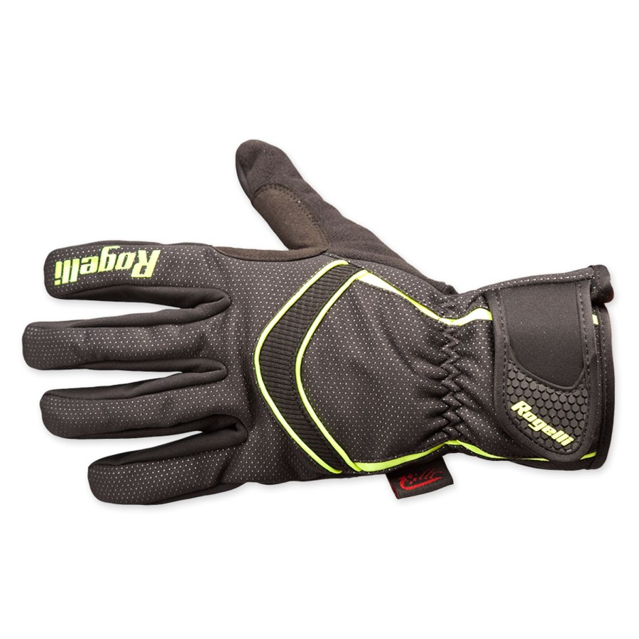 Cycling & Triathlon Rogelli Cycling Gloves Long | Rogelli Winterglove Whitby Black/Yellow