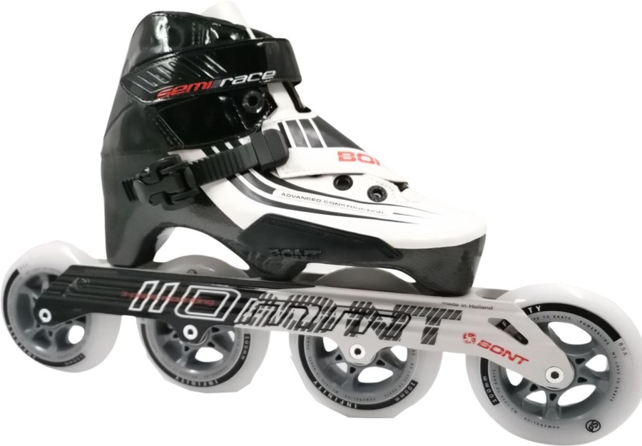 Skating Bont Inline Skates | Bont Semi Race Black Magnesium 3Pt 4X100Mm