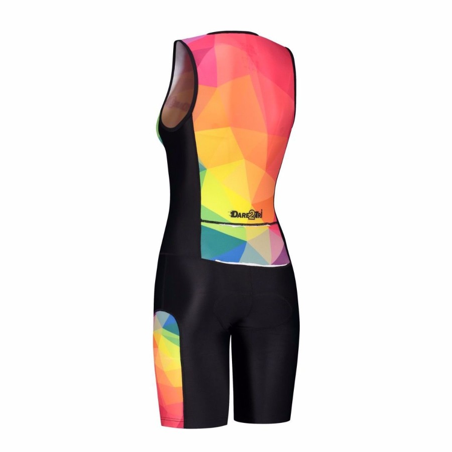 Cycling & Triathlon Dare2Tri Triathlon Suits | Dare2Tri Lady Ltd Funky Trisuit