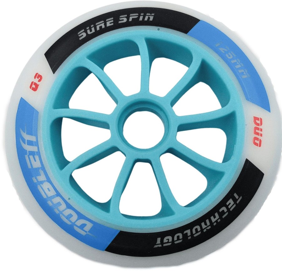 Skating DoubleFF Skate Wheels | Doubleff Duo 125Mm