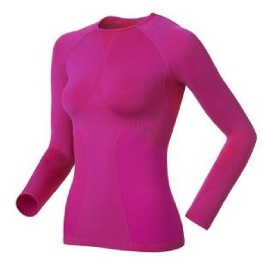 Thermal- & Underwear Odlo Thermal Undershirts | Odlo Shirt L / S 1/2 Zip Evolution Warm 180901 Magenta