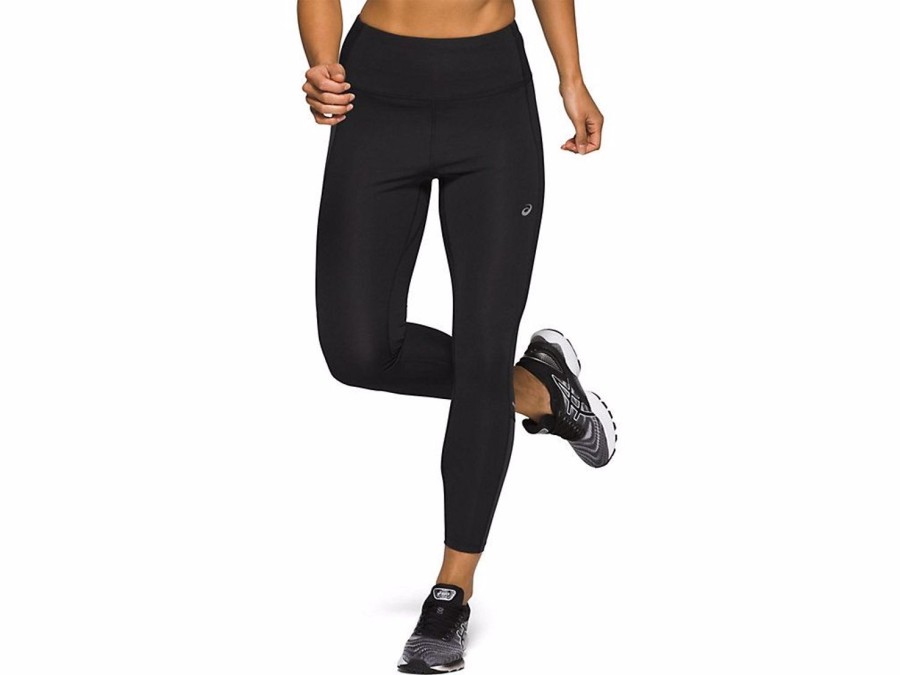 Running & Hiking Asics Running Pants | Asics Tokyo High Waist Tight Performance Black/Graphite Grey