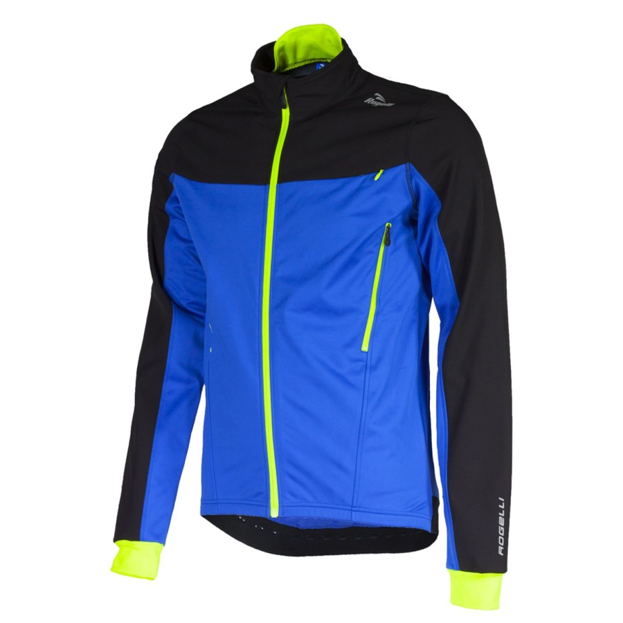 Cycling & Triathlon Rogelli Cycling Apparel Men | Rogelli Trabia Winterjacket Blue