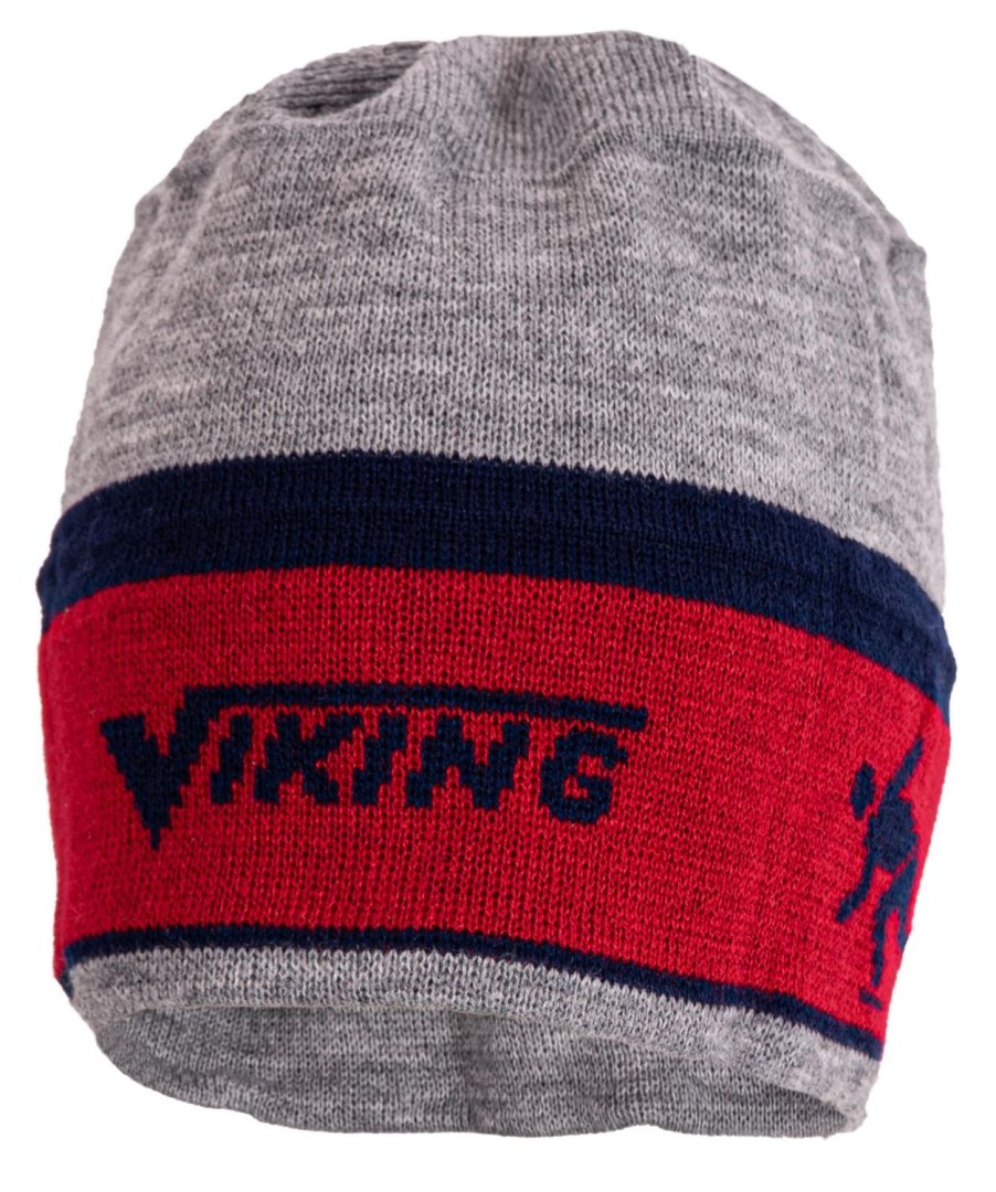 Skating Viking Ice Skate Apparel | Viking Headband-Beanie Ret/Grey