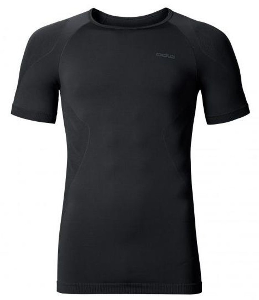 Running & Hiking Odlo Running Shirts | Odlo Man T Shirt Crew Neck Evolution Light, Black 181012