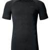 Running & Hiking Odlo Running Shirts | Odlo Man T Shirt Crew Neck Evolution Light, Black 181012