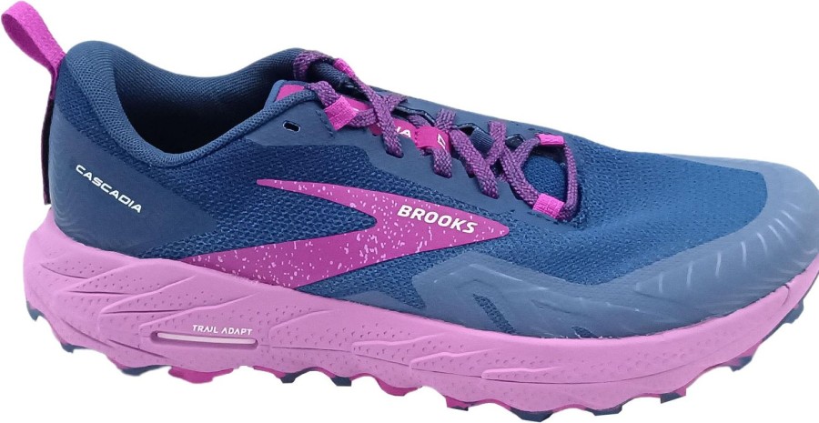 Running & Hiking Brooks Outdoor Walking & Hiking Shoes | Brooks Cascadia 17 Navy/Purple/Violet