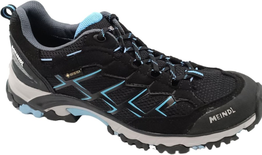 Running & Hiking Meindl Outdoor Walking & Hiking Shoes | Meindl Caribe Lady Gtx Schwarz/Azur