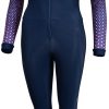 Skating AGU Ice Skate Apparel | Agu Thermo Marathon Suit Ladies Navy Arm Print Pink