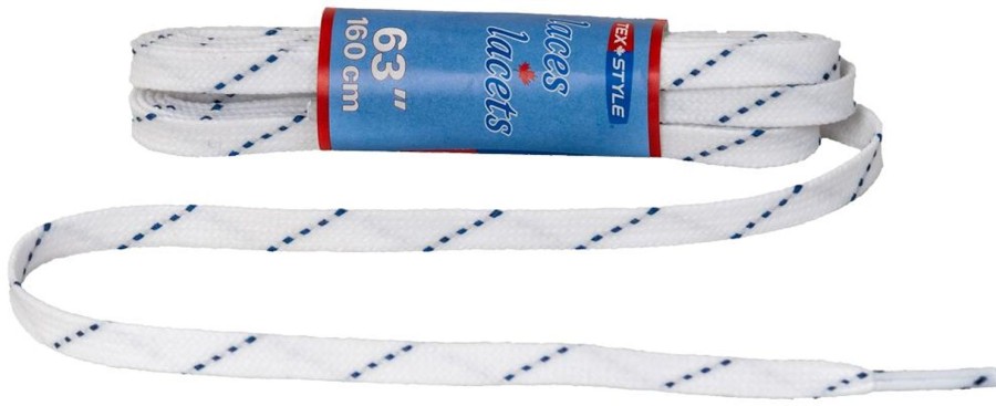 Skating Texstyle Ice Skate Parts & Maintainance | Texstyle Waxed Laces White 183Cm