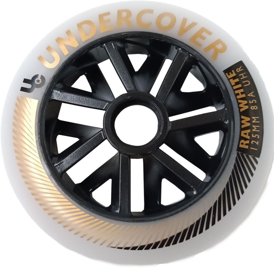 Skating Powerslide Skate Wheels | Powerslide Undercover 125Mm Raw White