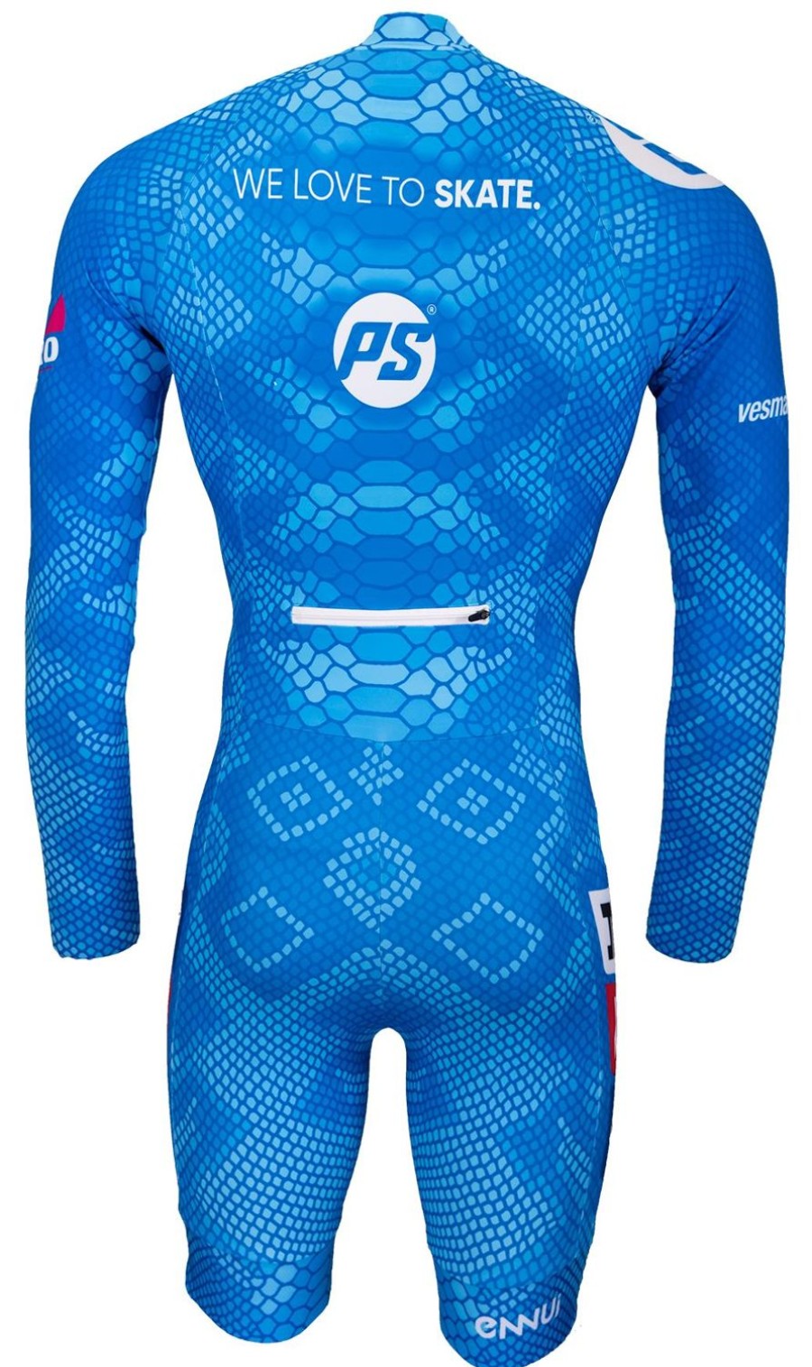 Skating Powerslide Skate Apparel | Powerslide Inline Suit 2023 Light Blue Long Sleeves