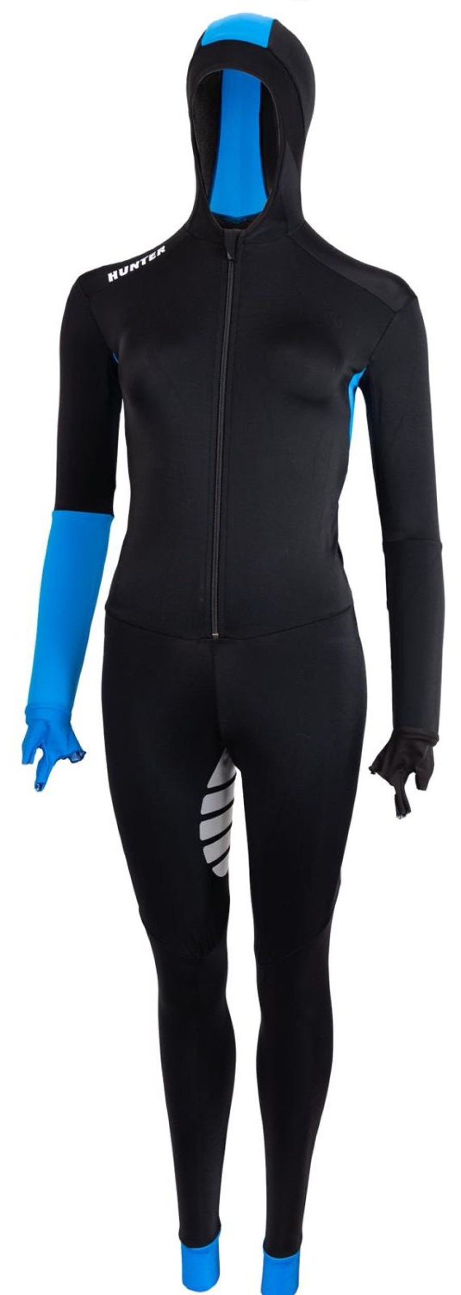 Skating Hunter Ice Skate Apparel | Hunter Speedsuit Base Lycra Blue