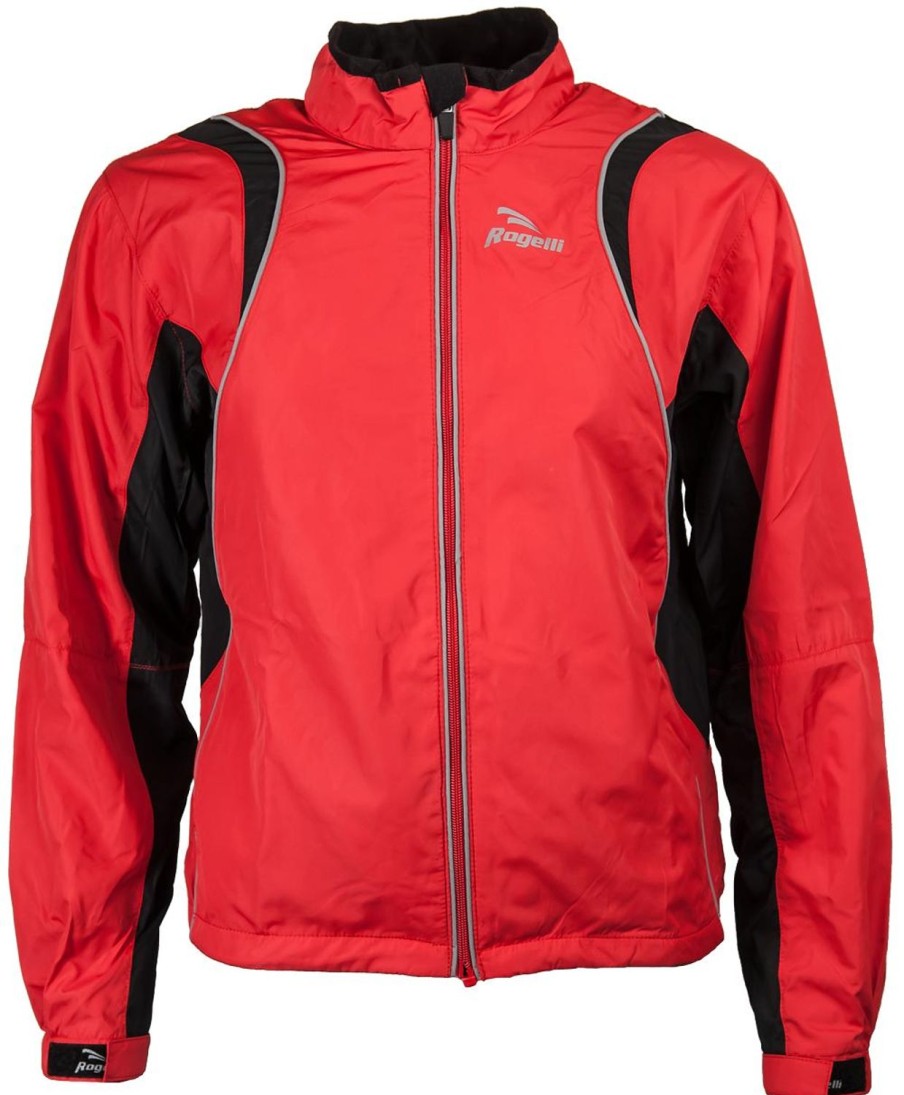 Kids Rogelli | Rogelli Braxton Running Jacket Red