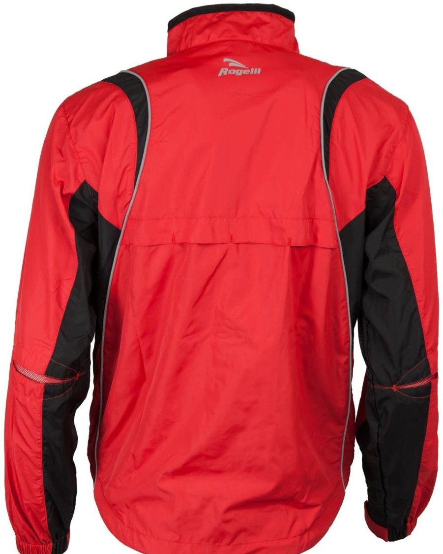 Kids Rogelli | Rogelli Braxton Running Jacket Red