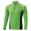 Running & Hiking Mizuno Running Shirts | Mizuno Mizuno Warmalite 1/2 Zip Ls Green Flash