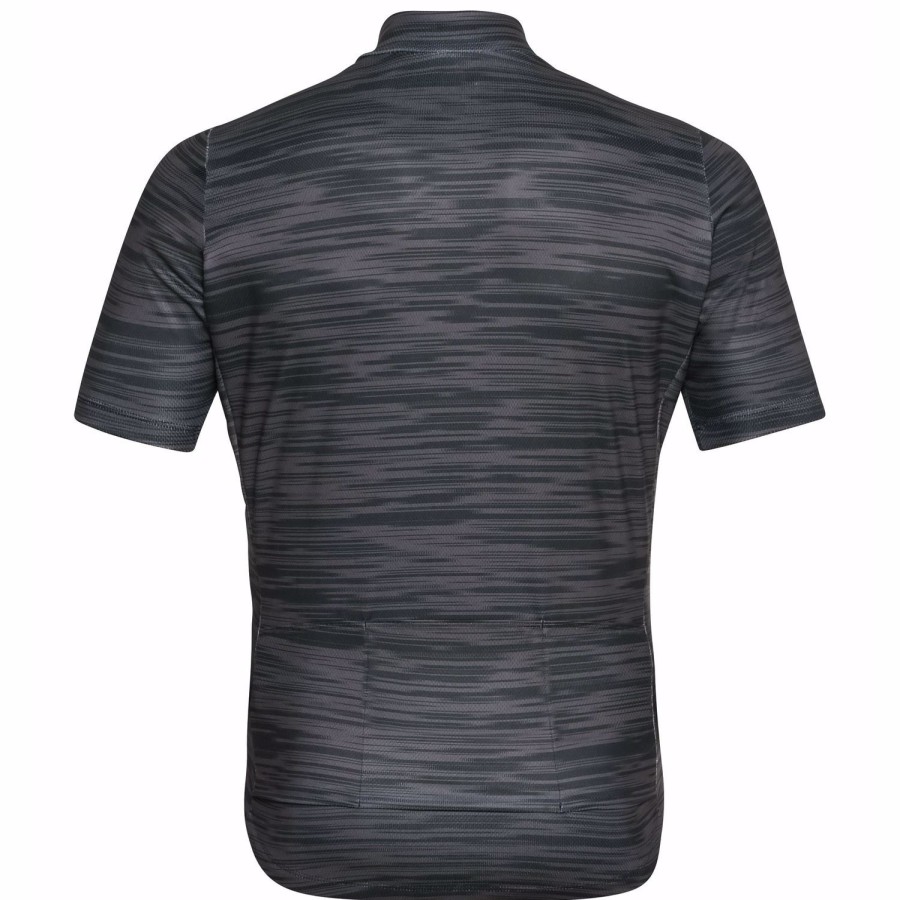 Cycling & Triathlon Odlo Cycling Apparel Men | Odlo Bike S/U Collar S/S Full Zip Es Cycling