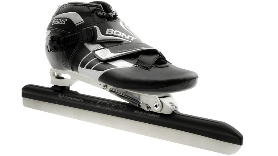 Skating Bont Long Track Skates | Bont Z Black With Ehschrome