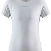 Thermal- & Underwear Craft Thermal Undershirts | Craft Pro Dry Nanoweight Short Sleeve Women White