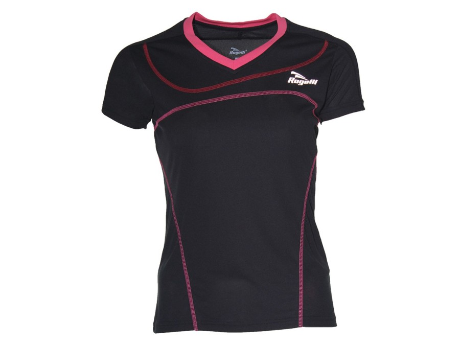 Running & Hiking Rogelli Running Shirts | Rogelli Miral Running T-Shirt Dames Black/Rose