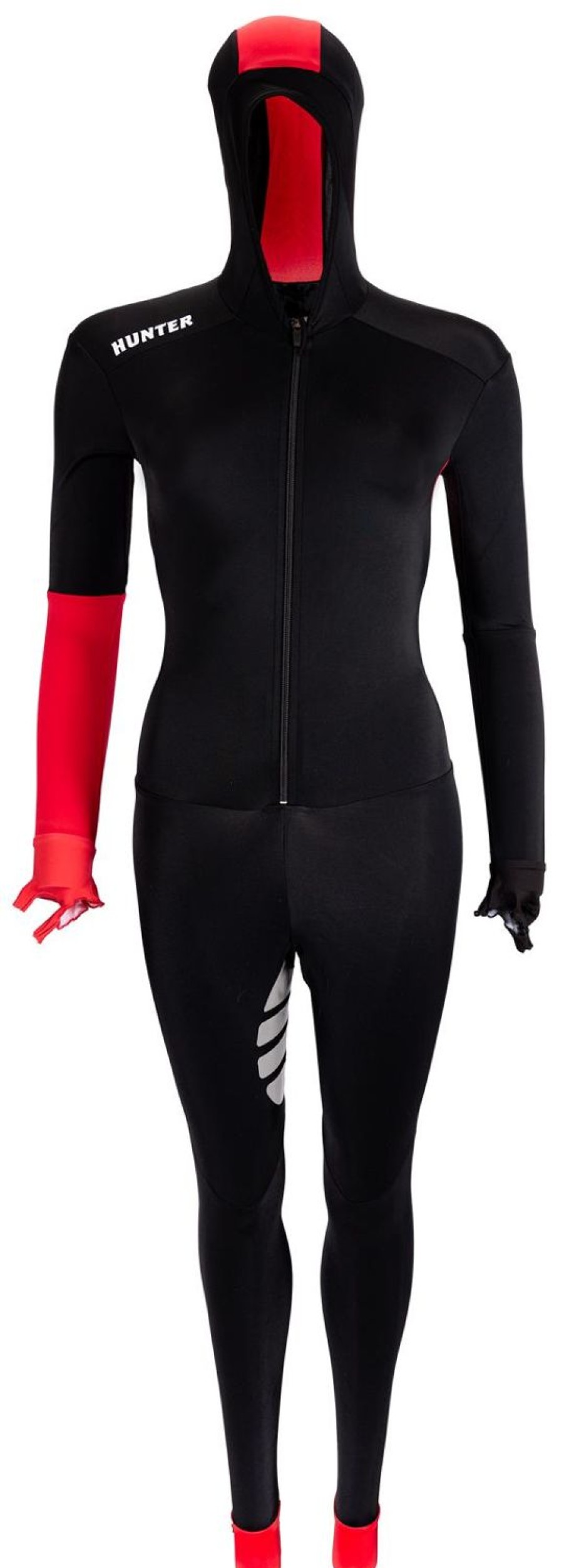 Skating Hunter Ice Skate Apparel | Hunter Speedsuit Base Lycra Red