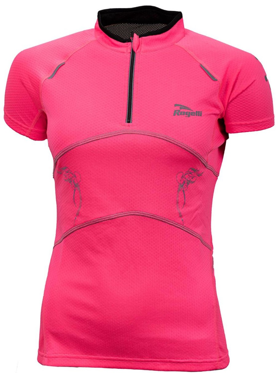 Running & Hiking Rogelli Running Shirts | Rogelli Mylarunning T-Shirt Women Pink/Black