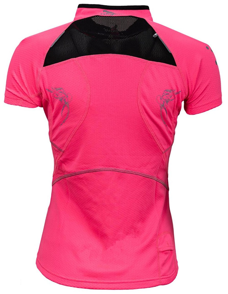 Running & Hiking Rogelli Running Shirts | Rogelli Mylarunning T-Shirt Women Pink/Black