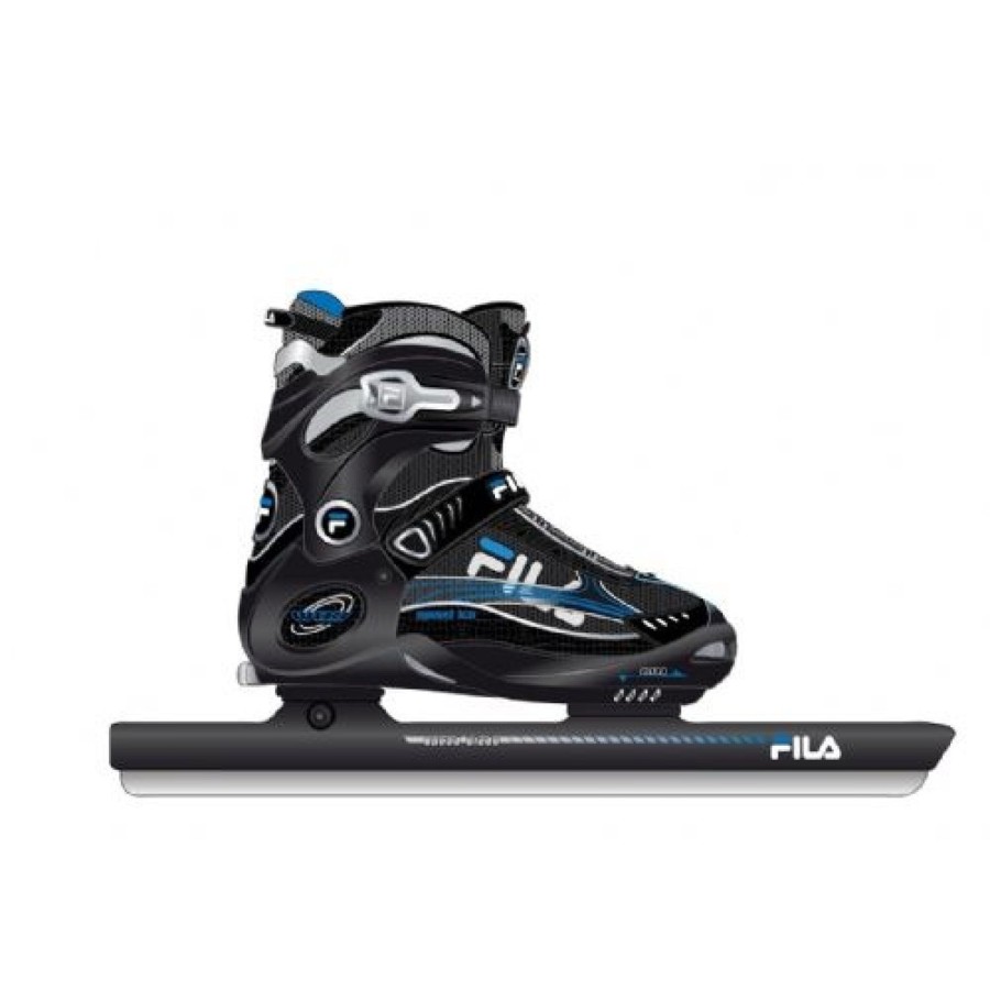 Kids Fila | Fila Wizy Ice Speed Combi (Adjustable) Black/Blue