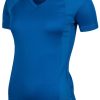 Running & Hiking Oltees Running Shirts | Oltees T-Shirt Short Sleeve Blue Lady