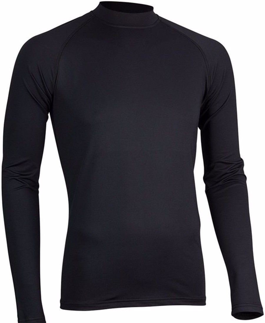 Thermal- & Underwear Avento Undershirts | Avento Baselayer Men Black (Long Sleeve)