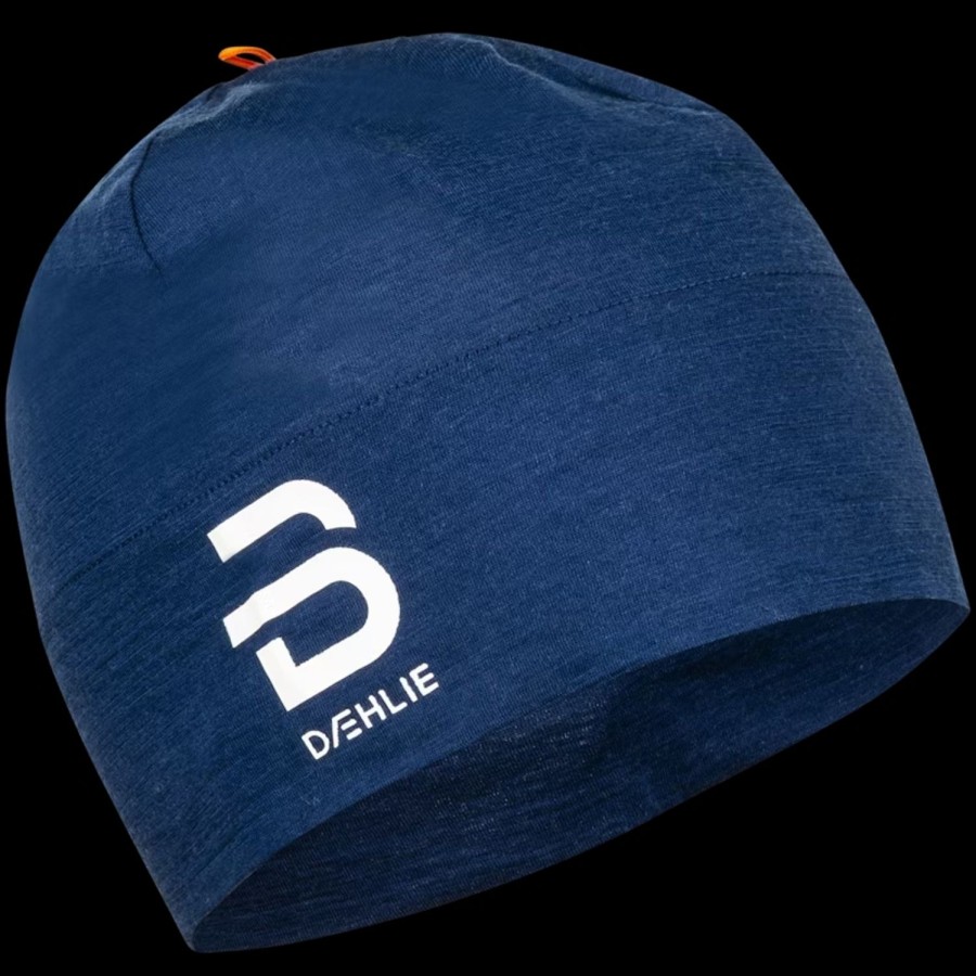 Skating Daehlie Ice Skate Apparel | Daehlie Hat Wool Cross Dark Blue