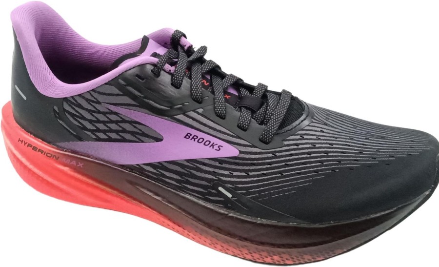 Running & Hiking Brooks Runningshoes | Brooks Hyperion Max Black/Fiesta/Bellfower