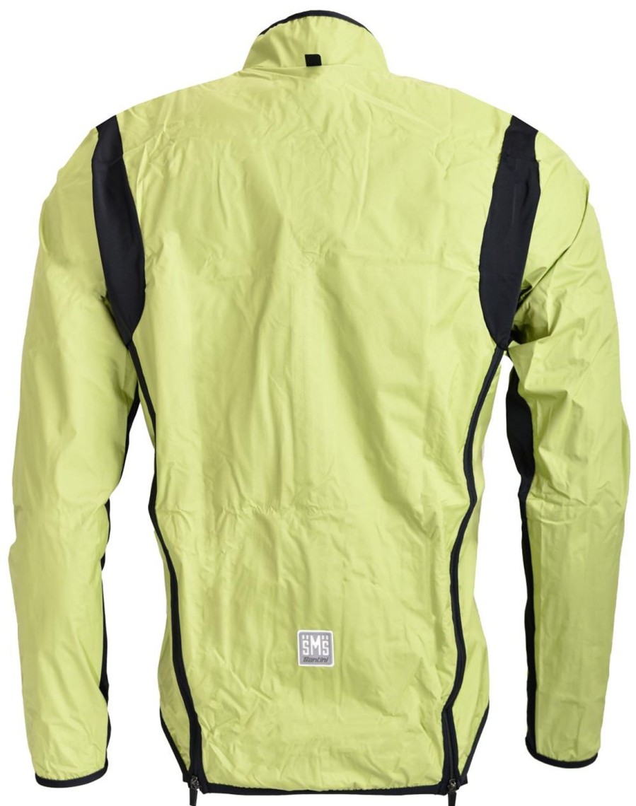 Cycling & Triathlon Santini Cycling Apparel Men | Santini Light Windjacket Activent System Green