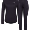 Thermal- & Underwear Rukka | Rukka Gisa Set Black Ondershirt Ls En Lange Onderbroek