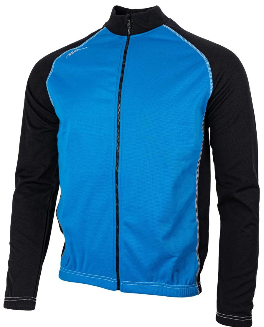 Cycling & Triathlon Avento Cycling Apparel Men | Avento Sportsjacket Windbreaker Black/Blue