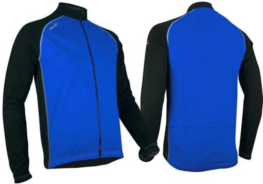 Cycling & Triathlon Avento Cycling Apparel Men | Avento Sportsjacket Windbreaker Black/Blue