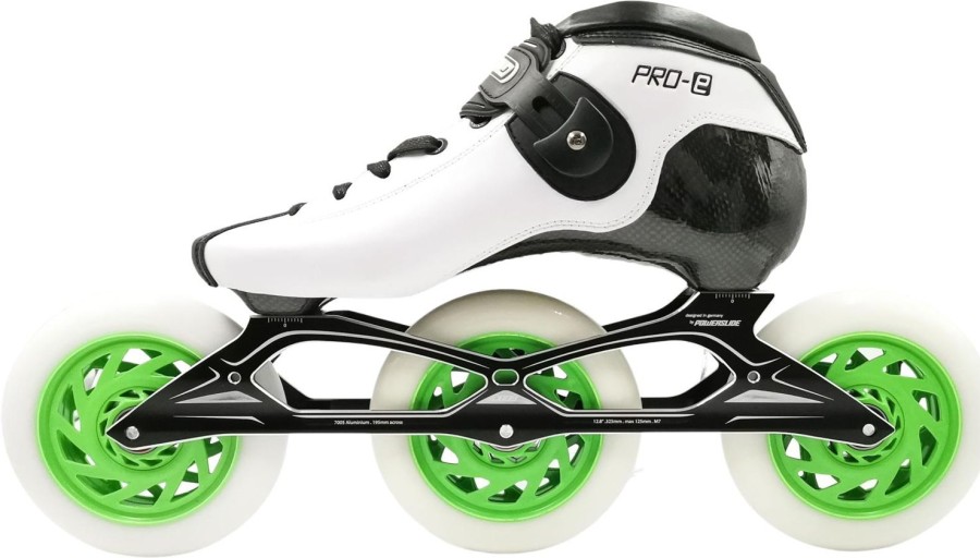 Skating Luigino Inline Skates | Luigino Bolt White Powerslide Xxx 3X125