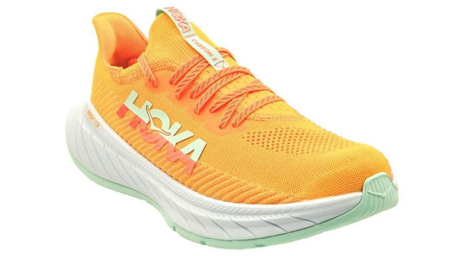 Running & Hiking Hoka One One Runningshoes | Hoka One One Carbon X 3 - Radiant Yellow /Camellia