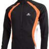 Cycling & Triathlon Hunter Cycling Apparel Men | Hunter Windtex Jacket Black/ Orange / Grey