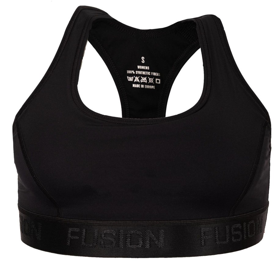 Running & Hiking Fusion Running Shirts | Fusion Womens Top Black