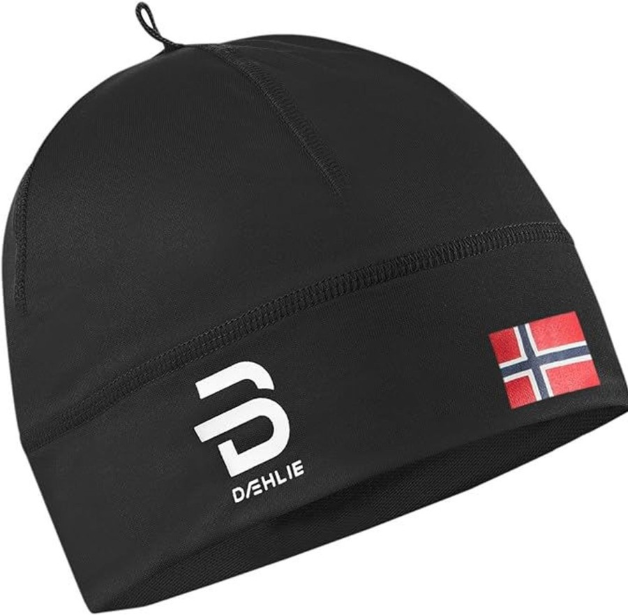 Skating Daehlie Ice Skate Apparel | Daehlie Hat With Norwegian Flag Black