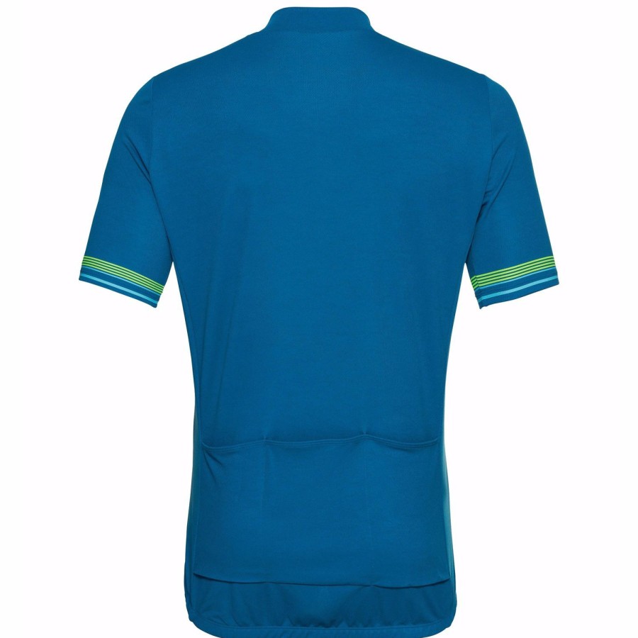 Cycling & Triathlon Odlo Cycling Apparel Men | Odlo Bike S/U Collar S/S 1/2 Zip Es Cycling