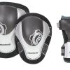 Skating Powerslide Protection | Powerslide Pro Air Protection Set Black Grey