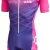 Skating Powerslide Skate Apparel | Powerslide Pink-Two 2021 Inline Skinsuit Chest Pink